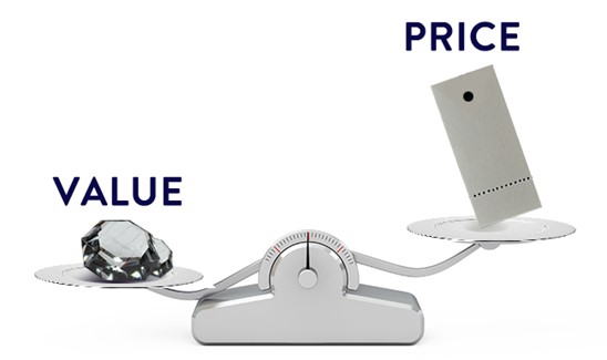 Balance between price and value- Infographics