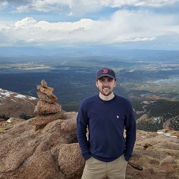 Nicholas Kearns in the mountains